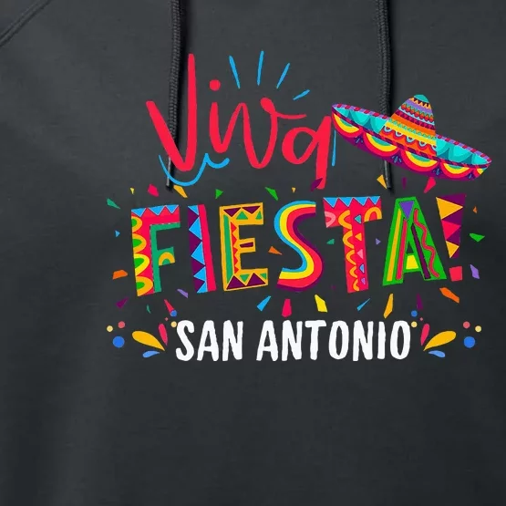 Viva Fiesta San Antonio Cinco De Mayo Sombrero Performance Fleece Hoodie