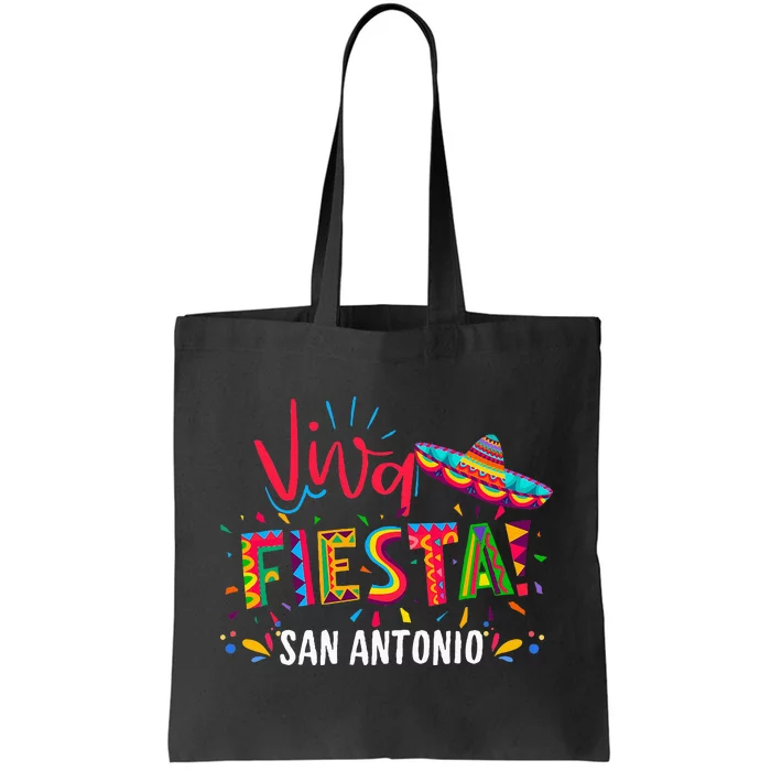 Viva Fiesta San Antonio Cinco De Mayo Sombrero Tote Bag