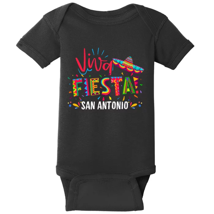 Viva Fiesta San Antonio Cinco De Mayo Sombrero Baby Bodysuit