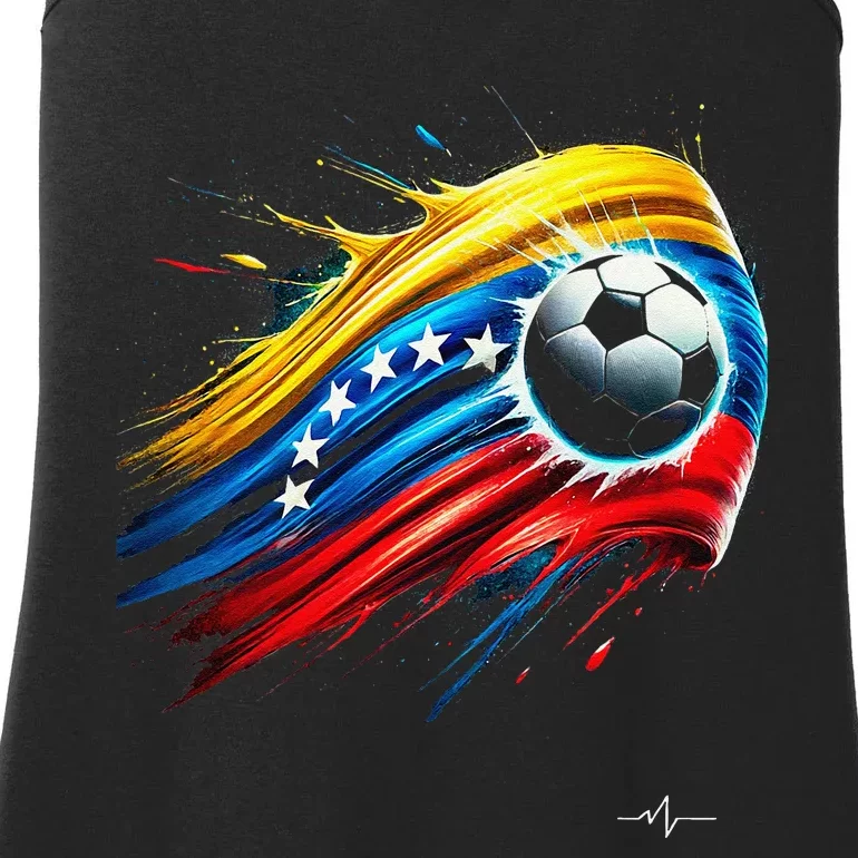 Venezuelan Flag Soccer Ladies Essential Tank