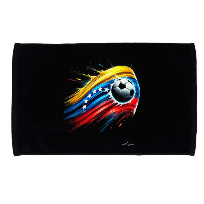 Venezuelan Flag Soccer Microfiber Hand Towel