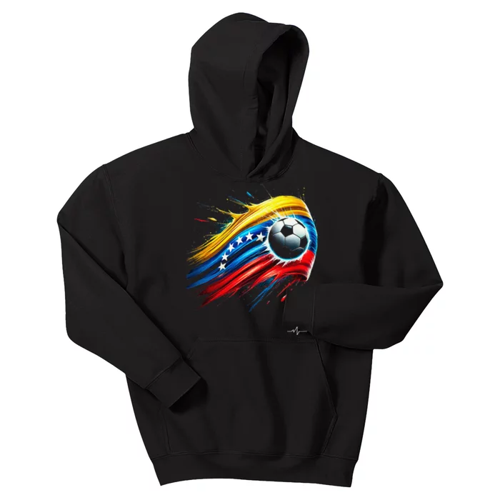 Venezuelan Flag Soccer Kids Hoodie