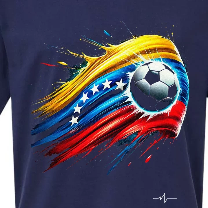 Venezuelan Flag Soccer Sueded Cloud Jersey T-Shirt