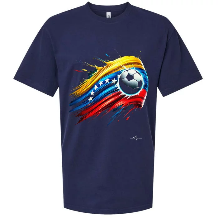 Venezuelan Flag Soccer Sueded Cloud Jersey T-Shirt