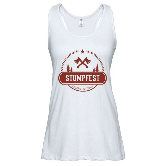 Vintage Funny Stumpfest 2023 Brisbane Get Sweaty Ladies Essential Flowy Tank