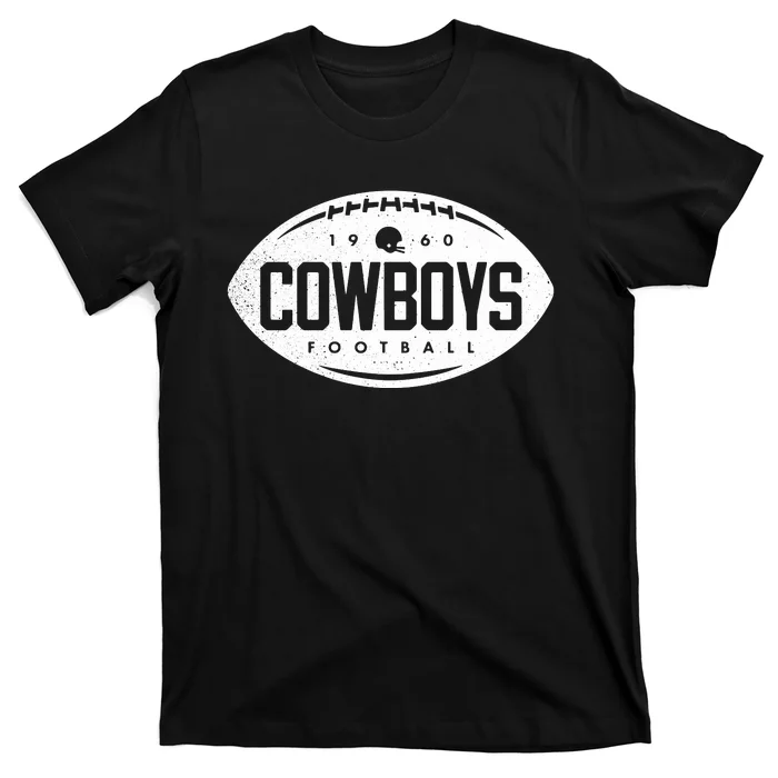 Vintage Football Shape Dallas T-Shirt