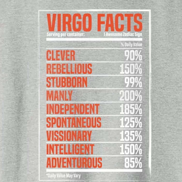 Virgo Facts Star Sign Fact Zodiac Gifcute Gift Astrology Gift Women's Crop Top Tee