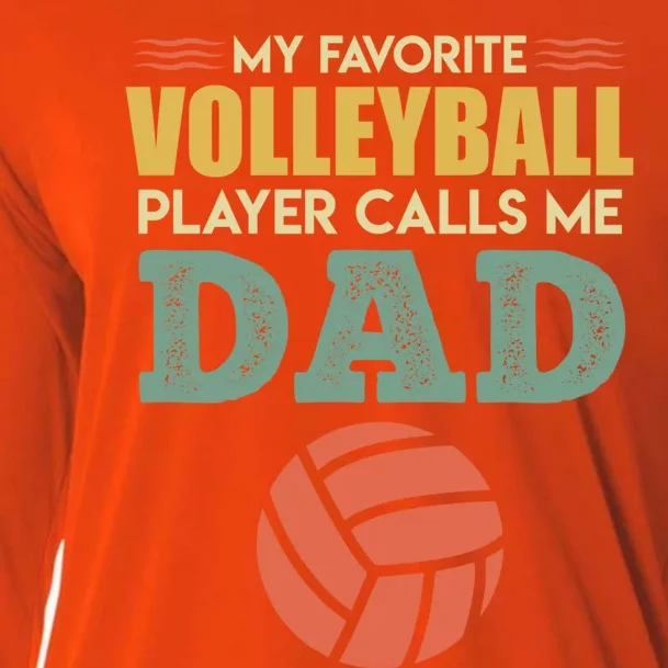 Volleyball Father Saying Volleyballer Gift Cooling Performance Long Sleeve Crew