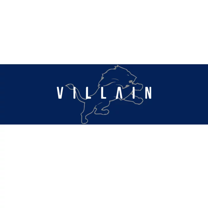 Villain Football Sports Fan Bumper Sticker