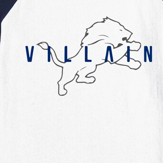 Villain Football Sports Fan Baseball Sleeve Shirt