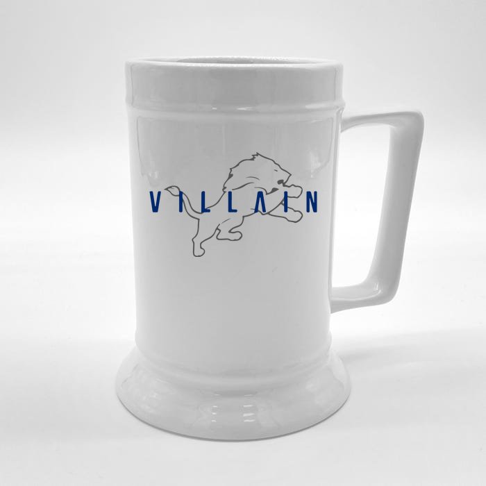 Villain Football Sports Fan Front & Back Beer Stein