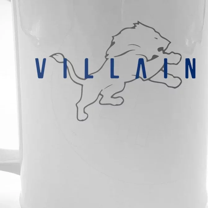 Villain Football Sports Fan Front & Back Beer Stein