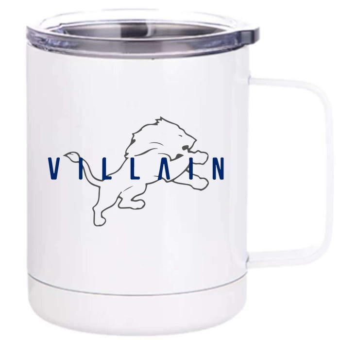 Villain Football Sports Fan Front & Back 12oz Stainless Steel Tumbler Cup