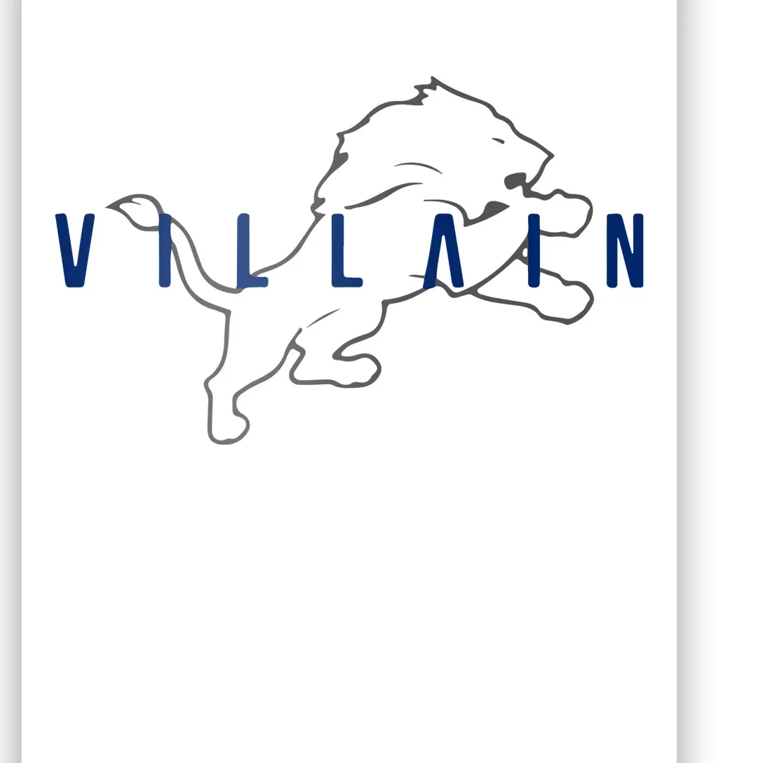 Villain Football Sports Fan Poster