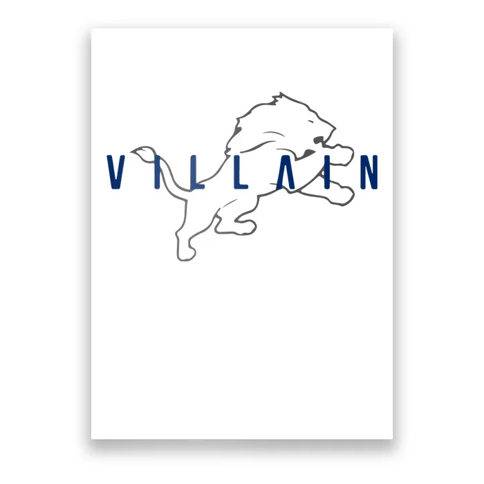 Villain Football Sports Fan Poster