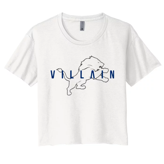 Villain Football Sports Fan Women's Crop Top Tee