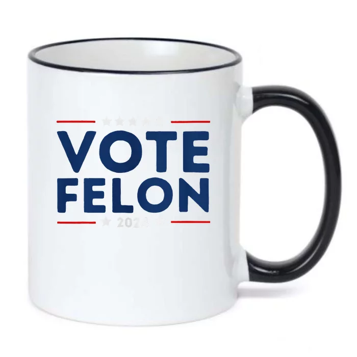 Vote Felon Trump 34 Felonies Black Color Changing Mug