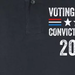 Voting For The Convicted Fellon 2024 Pro Softstyle Adult Sport Polo