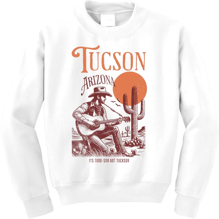 Vintage Funny Tucson Arizona Not Tuckson Kids Sweatshirt