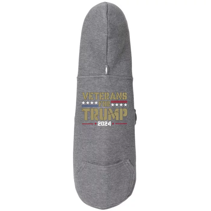 Veterans For Trump 2024 éLection 2024 Doggie 3-End Fleece Hoodie