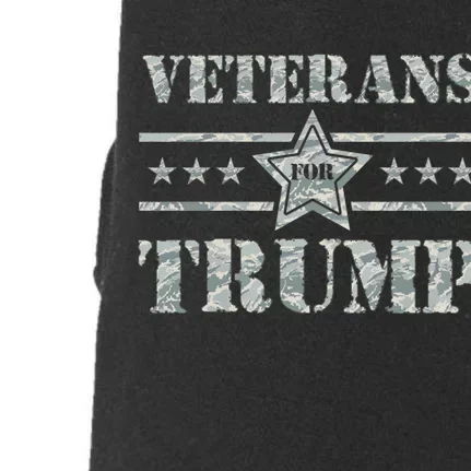 Veterans For Trump 2024 Doggie 3-End Fleece Hoodie