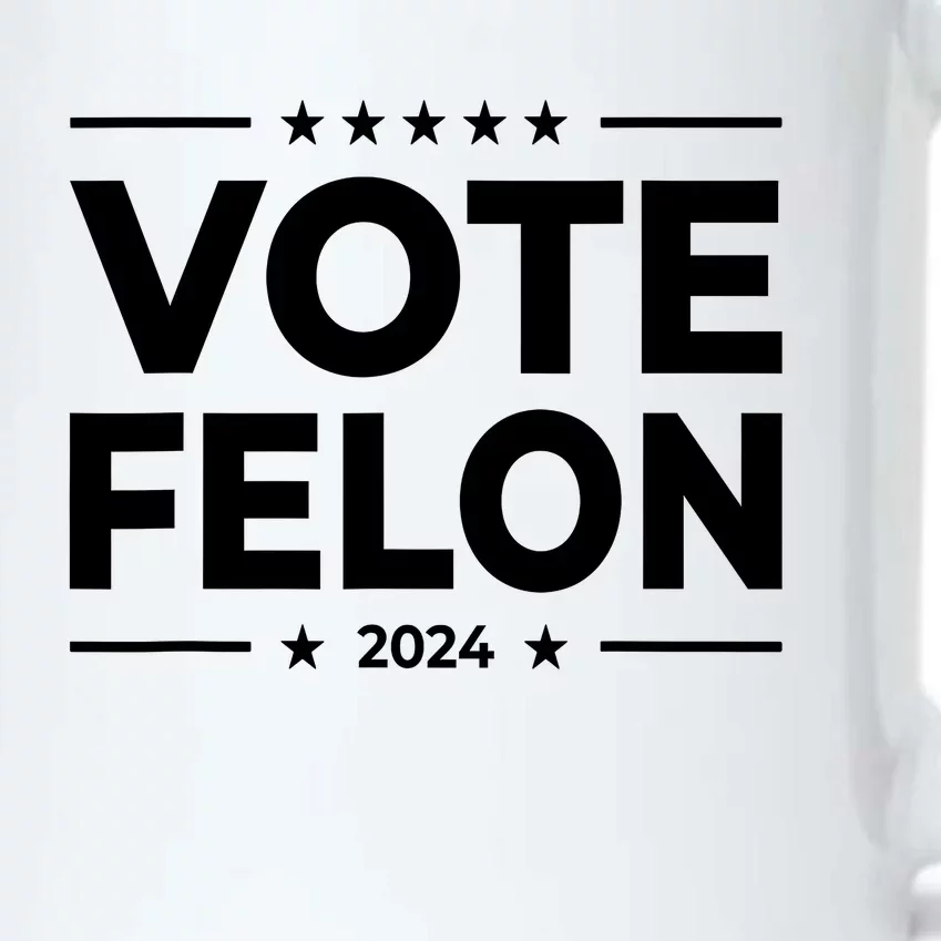 Vote Felon Trump 2024 Usa United States Stars Black Color Changing Mug