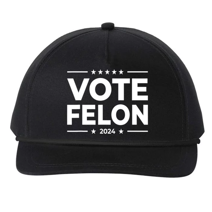 Vote Felon Trump 2024 Usa United States Stars Snapback Five-Panel Rope Hat