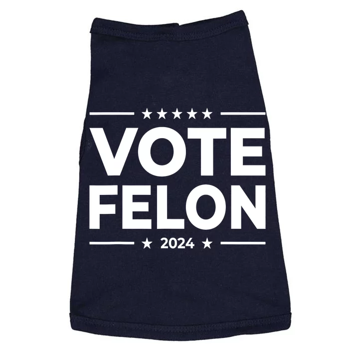 Vote Felon Trump 2024 Usa United States Stars Doggie Tank