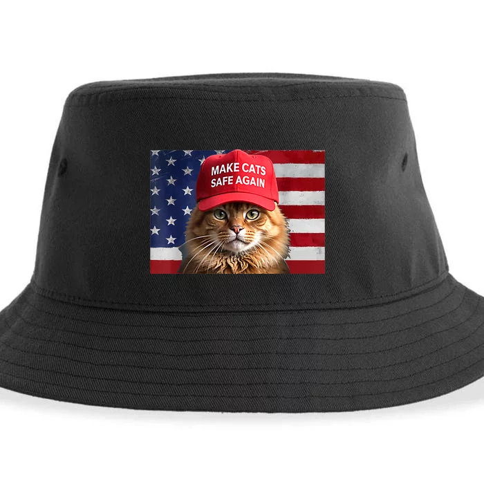 Vote For Trump Make Cats Safe Again Gift Sustainable Bucket Hat