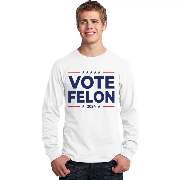 Vote Felon Trump 2024 45 And 47 Funny Vote For The Felon Tank Top Long Sleeve Shirt