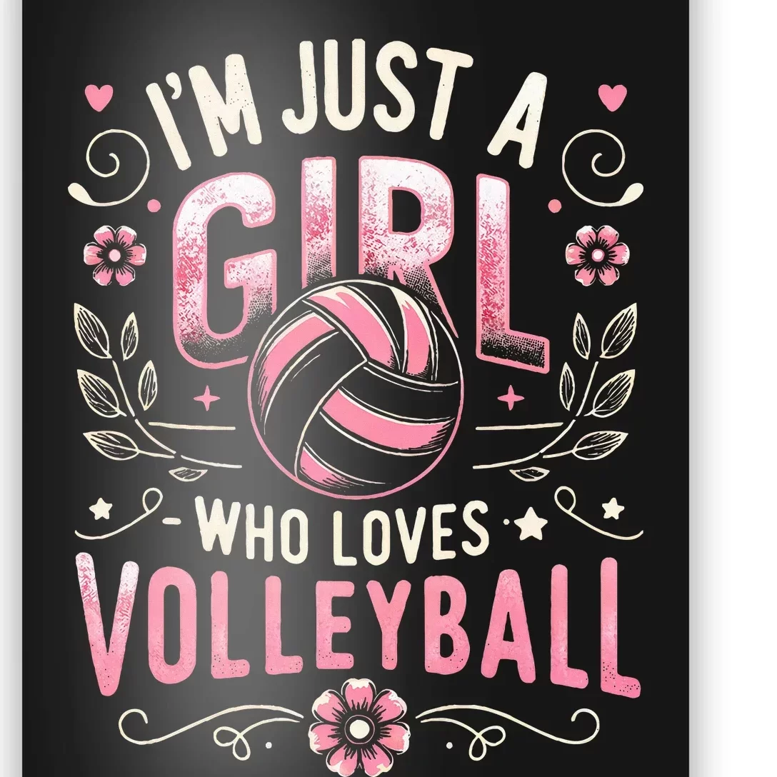 Volleyball For Teens Wo Girl Who Loves Volleyball Poster