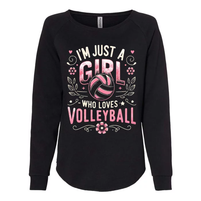 Volleyball For Teens Wo Girl Who Loves Volleyball Womens California Wash Sweatshirt