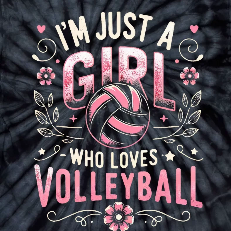 Volleyball For Teens Wo Girl Who Loves Volleyball Tie-Dye T-Shirt