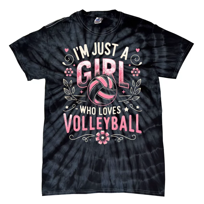 Volleyball For Teens Wo Girl Who Loves Volleyball Tie-Dye T-Shirt