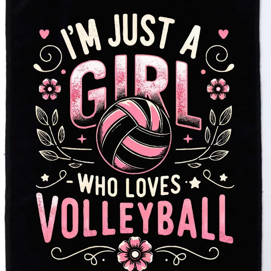 Volleyball For Teens Wo Girl Who Loves Volleyball Platinum Collection Golf Towel