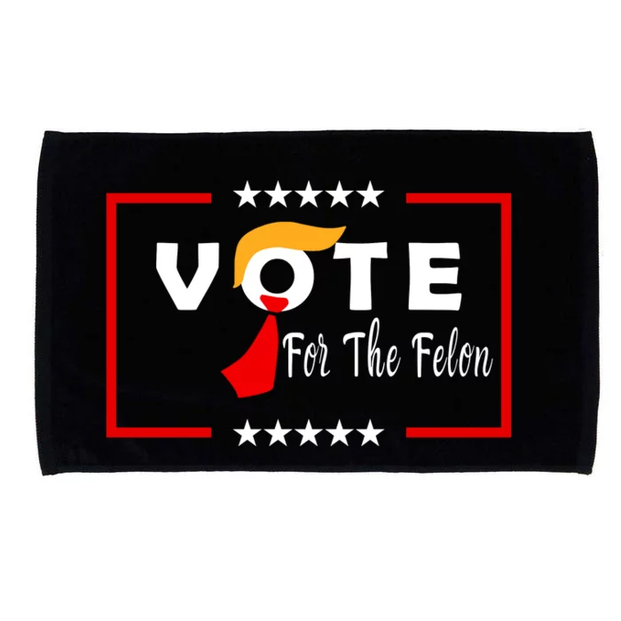 Vote Felon Trump 2024 45 And 47 Microfiber Hand Towel