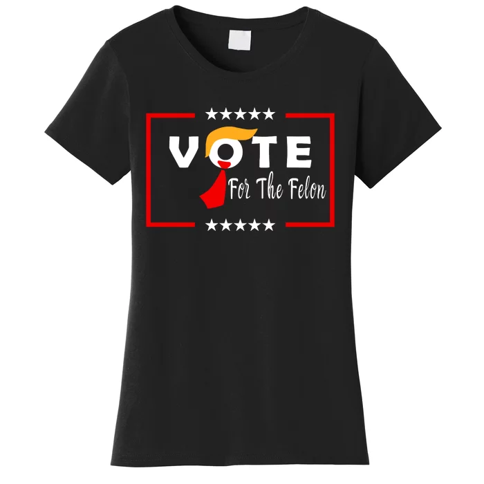 Vote Felon Trump 2024 45 And 47 Women's T-Shirt