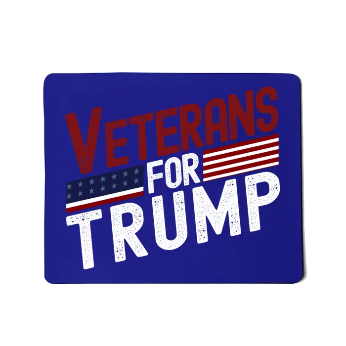 Veterans For Trump 2024 American Flag 4th Of July Gift Mousepad