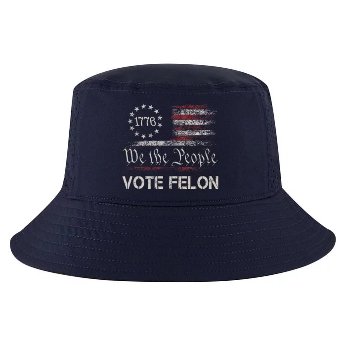 Vote Felon Trump 2024 45 And 47 Cool Comfort Performance Bucket Hat