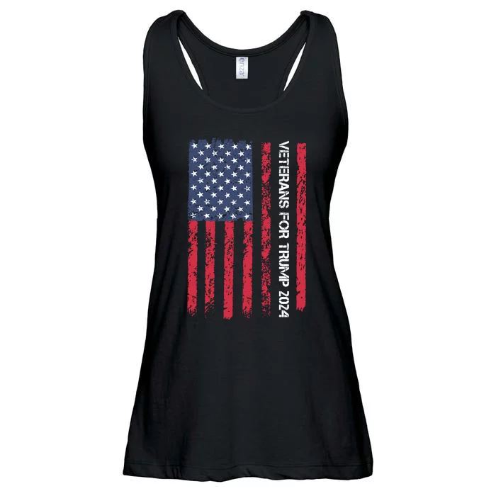 Veterans For Trump 2024 Election Ladies Essential Flowy Tank