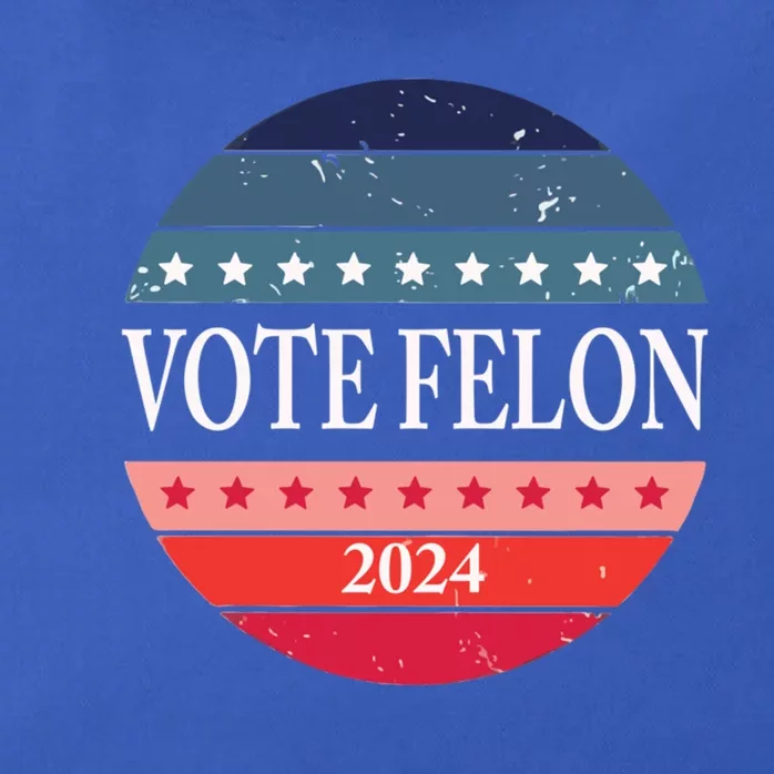 Vote Felon Trump 2024 IM Voting For The Convicted Felon Cute Gift Zip Tote Bag