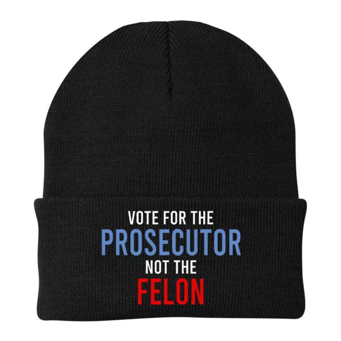 Vote For The Prosecutor Not The Felon Knit Cap Winter Beanie