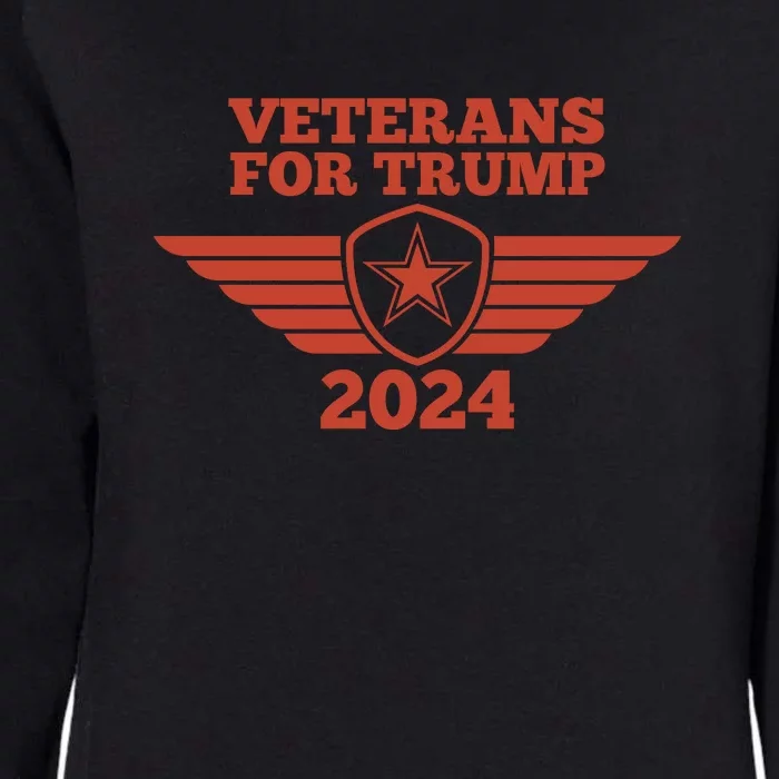 Veterans For Trump 2024 Womens California Wash Sweatshirt