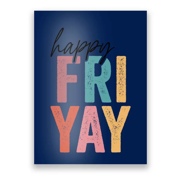 Vintage Fri-Yay! Teachers Weekend Day Of The Week Teachers Poster