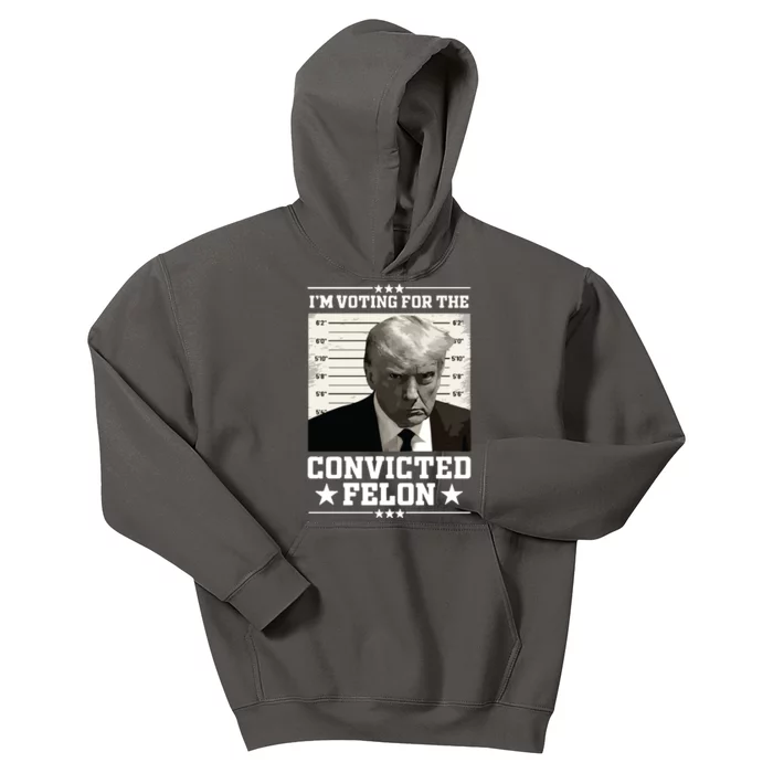 Vote For The Felon Trump 2024 Kids Hoodie