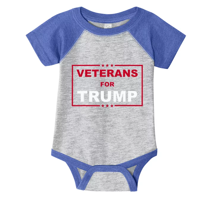 Veterans For Trump Pro Trump Infant Baby Jersey Bodysuit