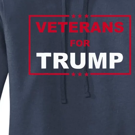 Veterans For Trump Pro Trump Women's Pullover Hoodie