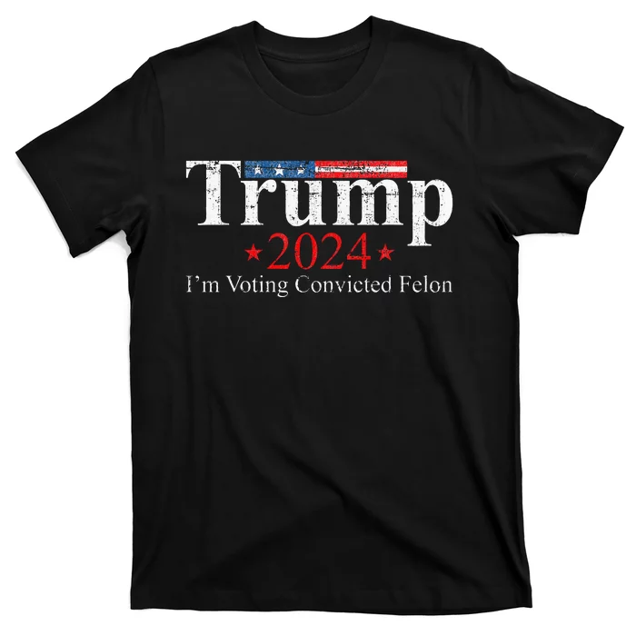 Vote Felon Trump 2024 45 And 47 Funny Vote For The Felon T-Shirt