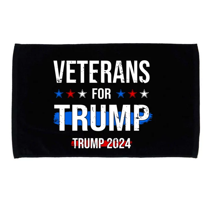 Veterans For Trump 2024 Microfiber Hand Towel