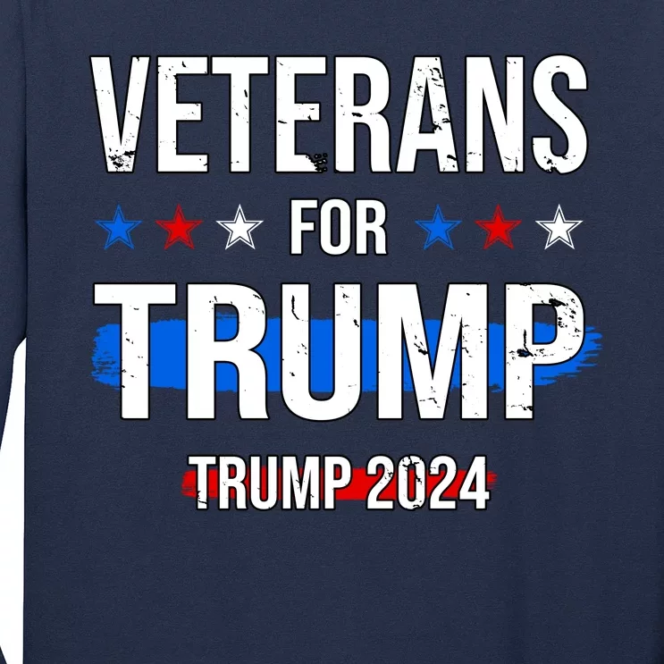 Veterans For Trump 2024 Long Sleeve Shirt